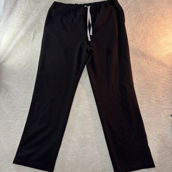 FIGS Technical Collection Scrub Pants Sz XL BLACK STRAIGHT LEG Scrubs Women - Picture 2 of 8